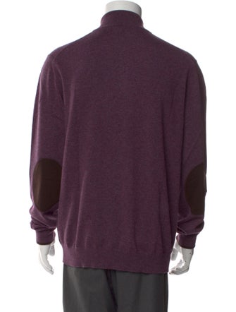 Isaia Cashmere Mock Neck Pullover