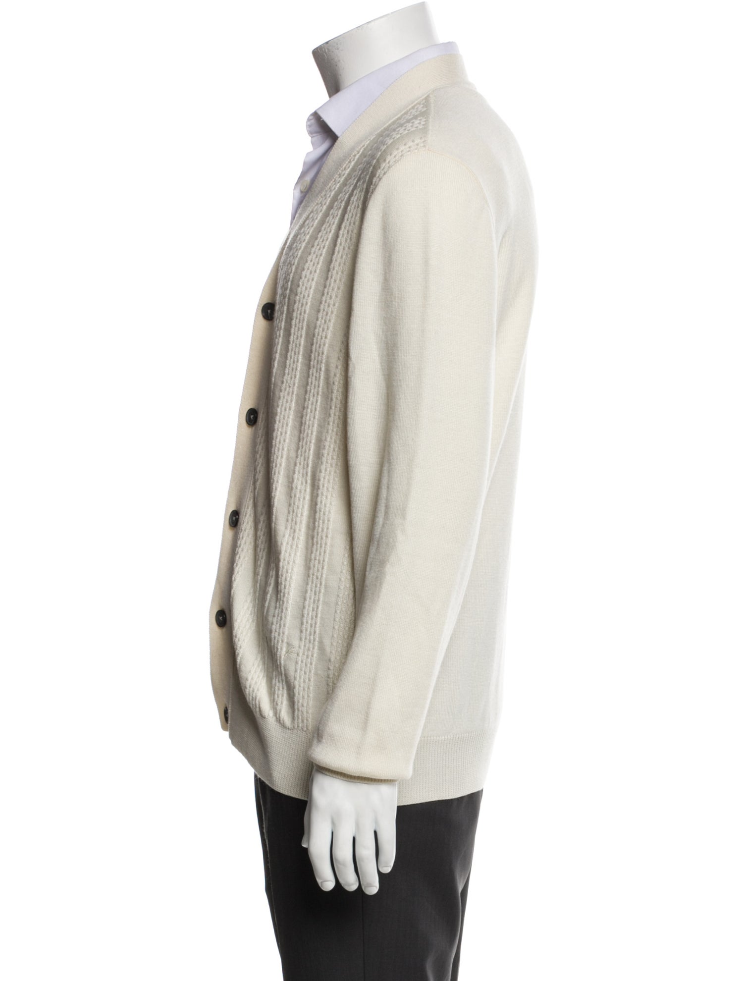 Isaia Wool V-Neck Cardigan