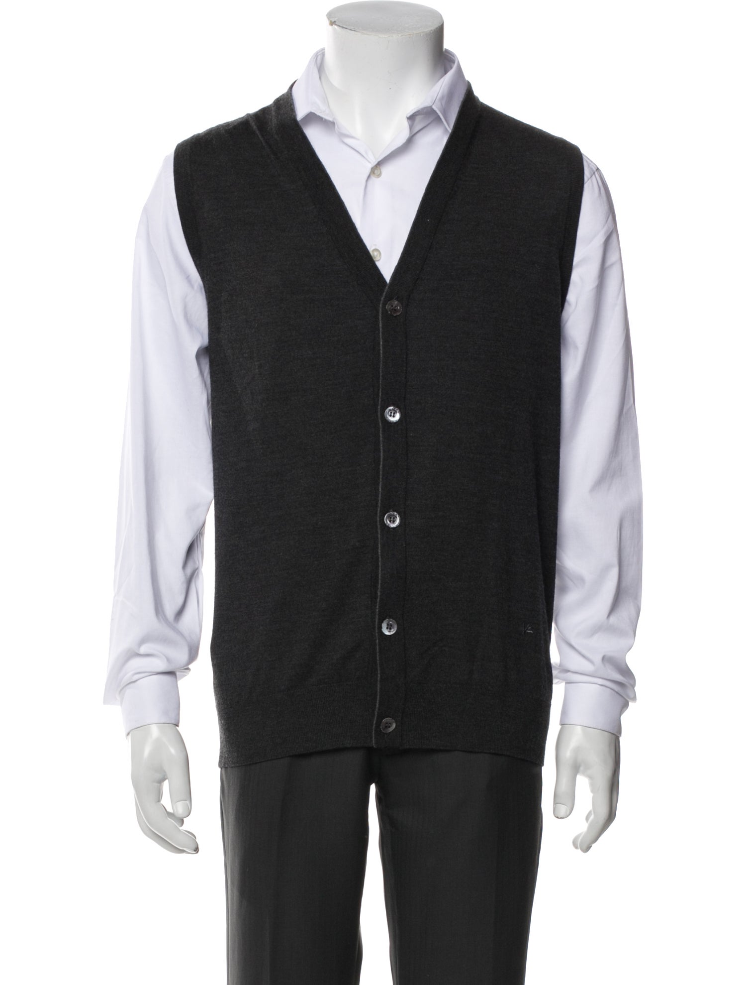 Isaia V-Neck Sleeveless Polo Shirt