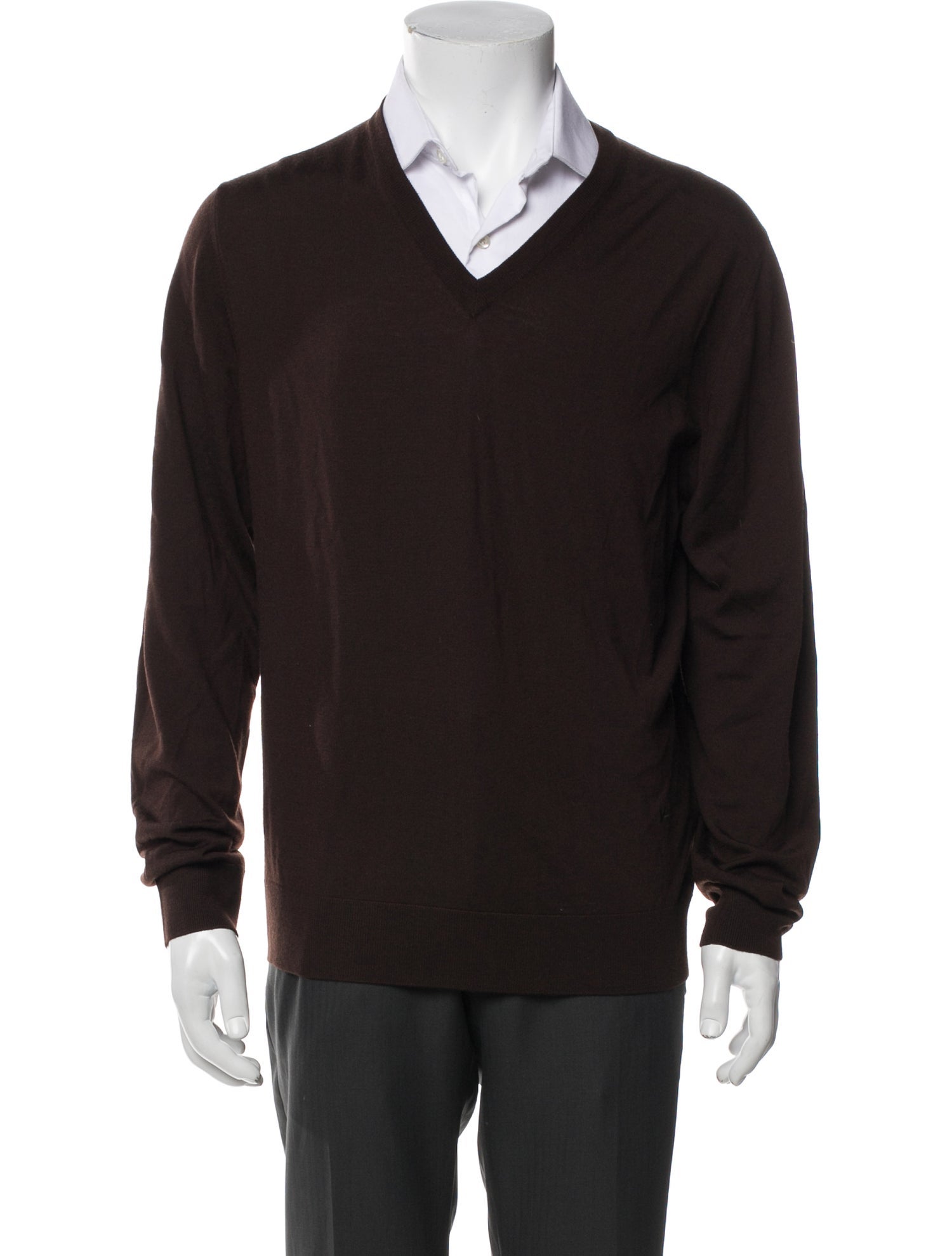 Isaia Wool V-Neck Pullover
