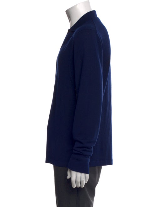 Isaia Wool Collar Cardigan