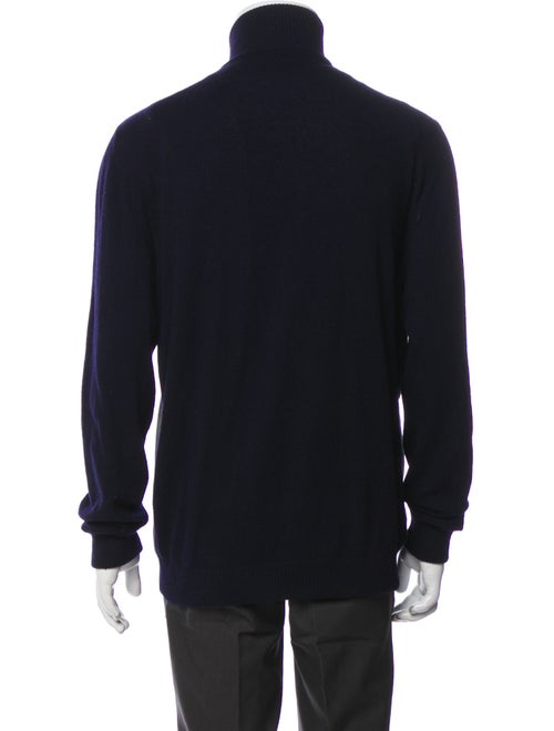 Isaia Cashmere Plaid Print Bomber Jacket