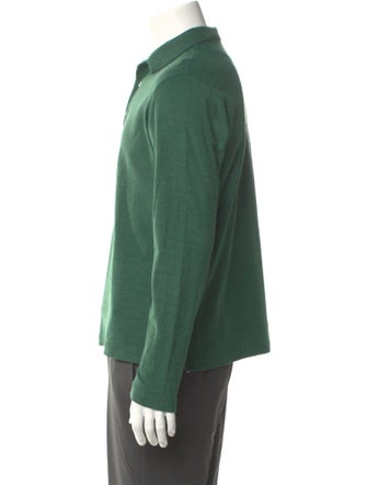 Isaia Collar Long Sleeve Polo Shirt