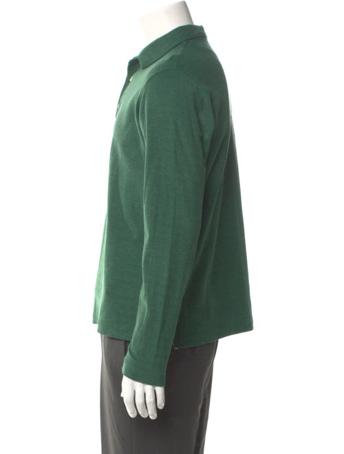 Isaia Collar Long Sleeve Polo Shirt