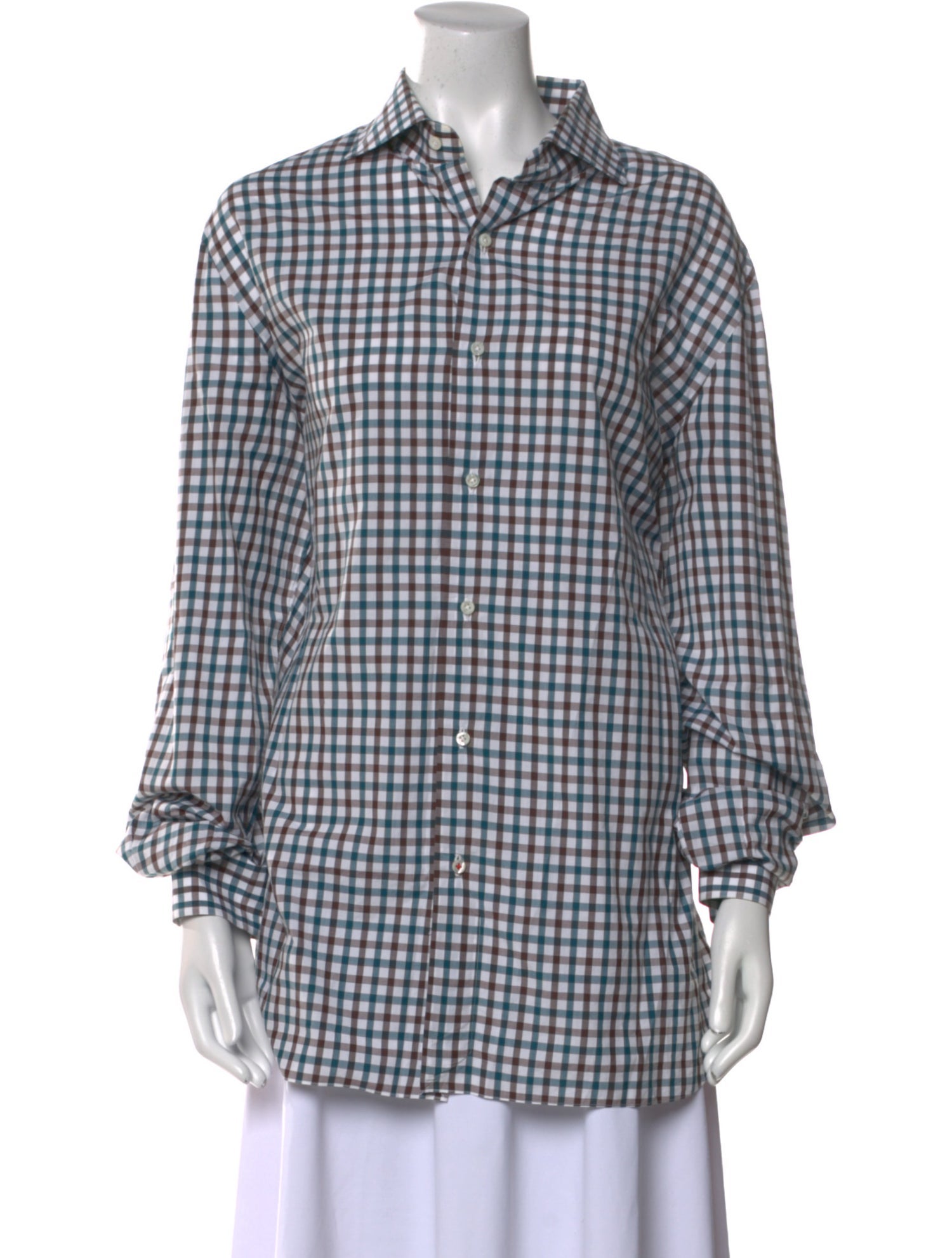 Isaia Plaid Print Mini Dress