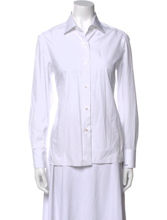 Isaia Long Sleeve Button-Up Top