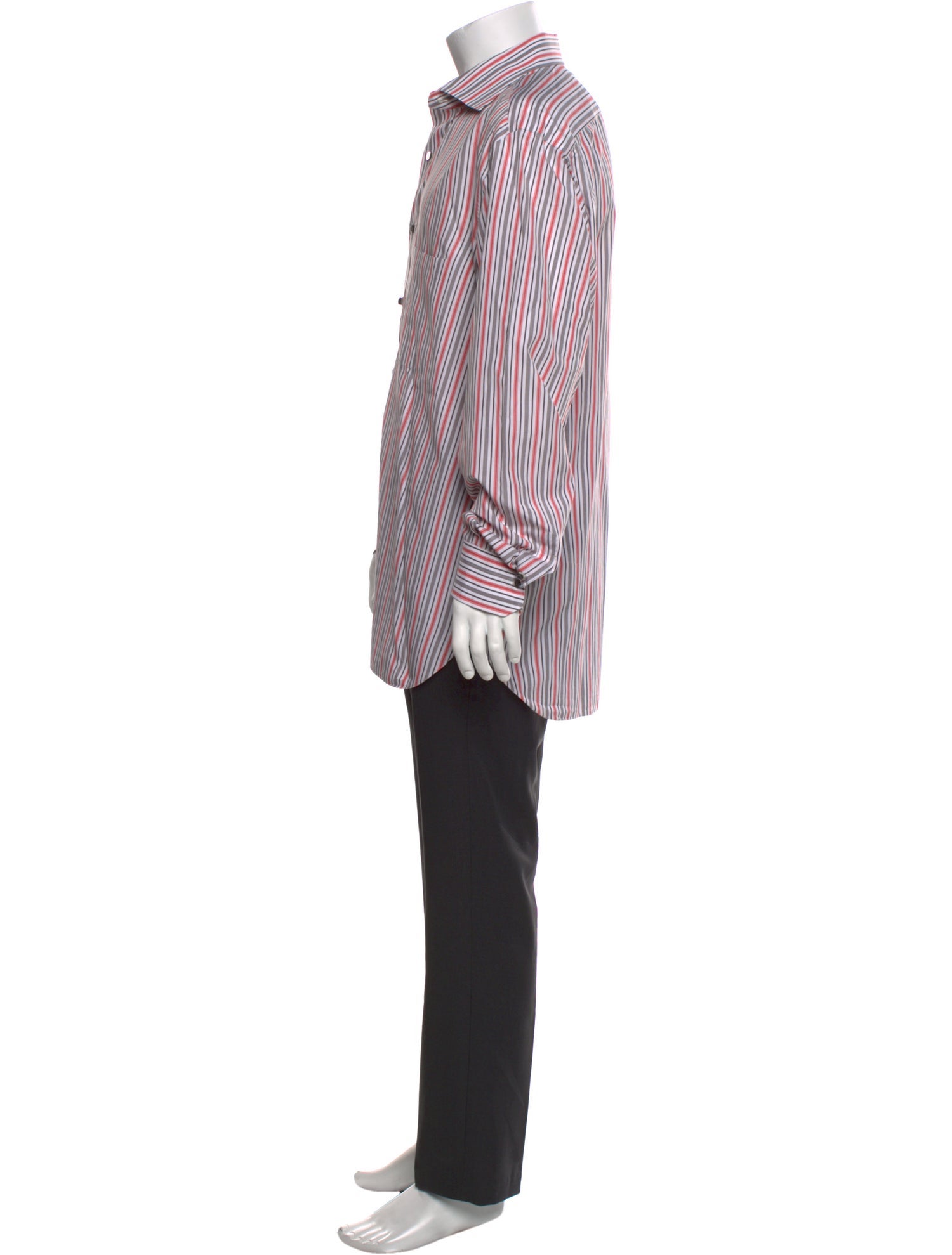Isaia Striped Long Sleeve Shirt