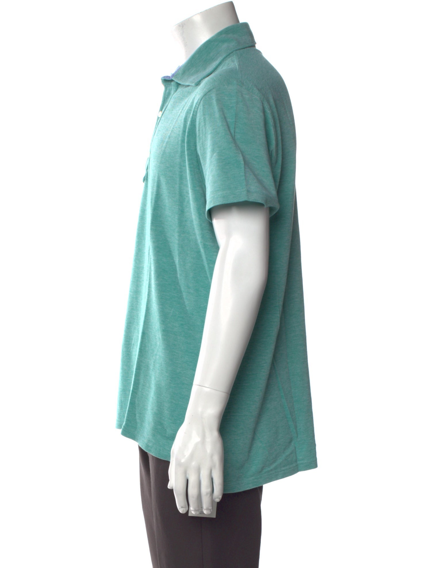 Isaia Crew Neck Short Sleeve Polo Shirt