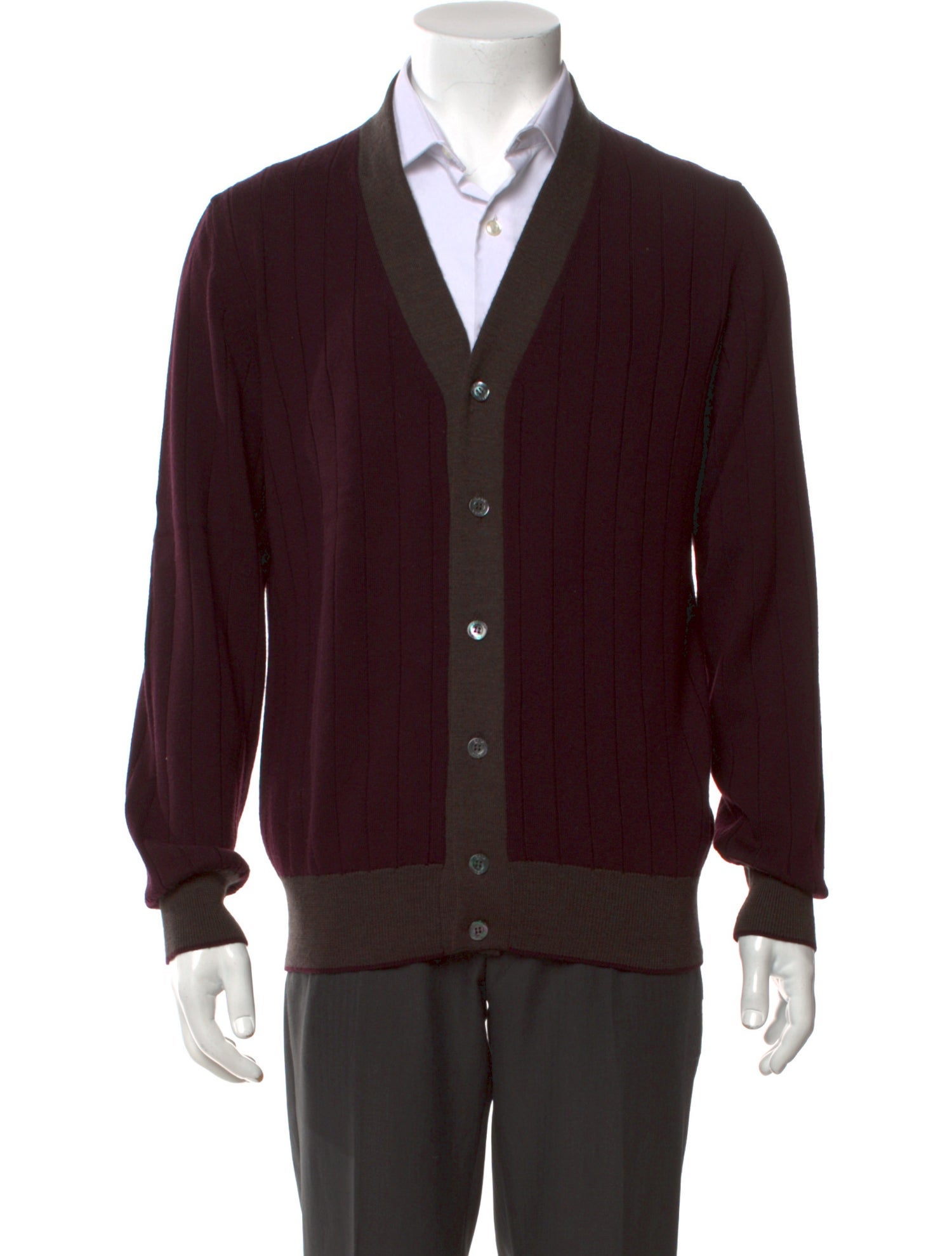 Isaia Cashmere V-Neck Cardigan