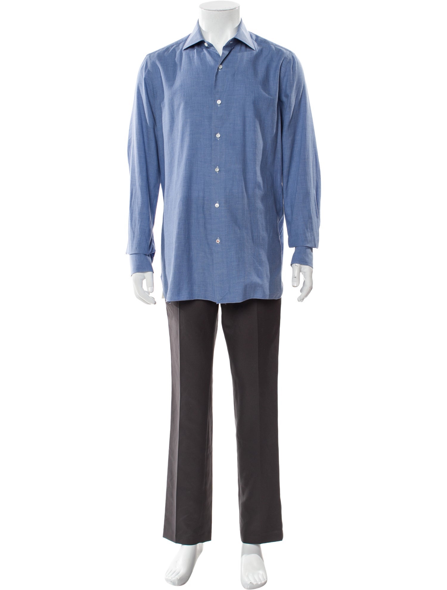 Isaia Long Sleeve Dress Shirt