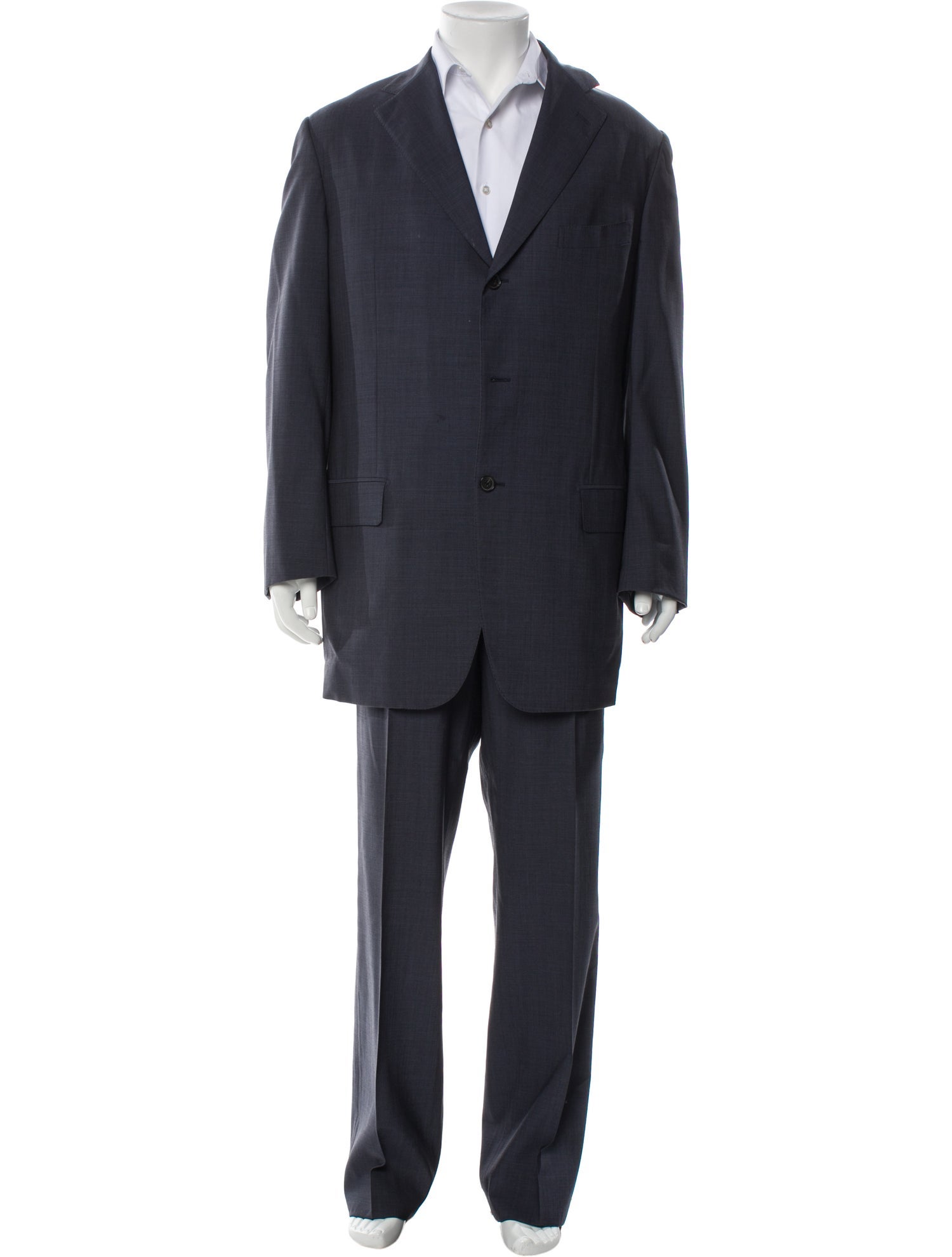 Isaia Wool Two-Piece Suit Vest