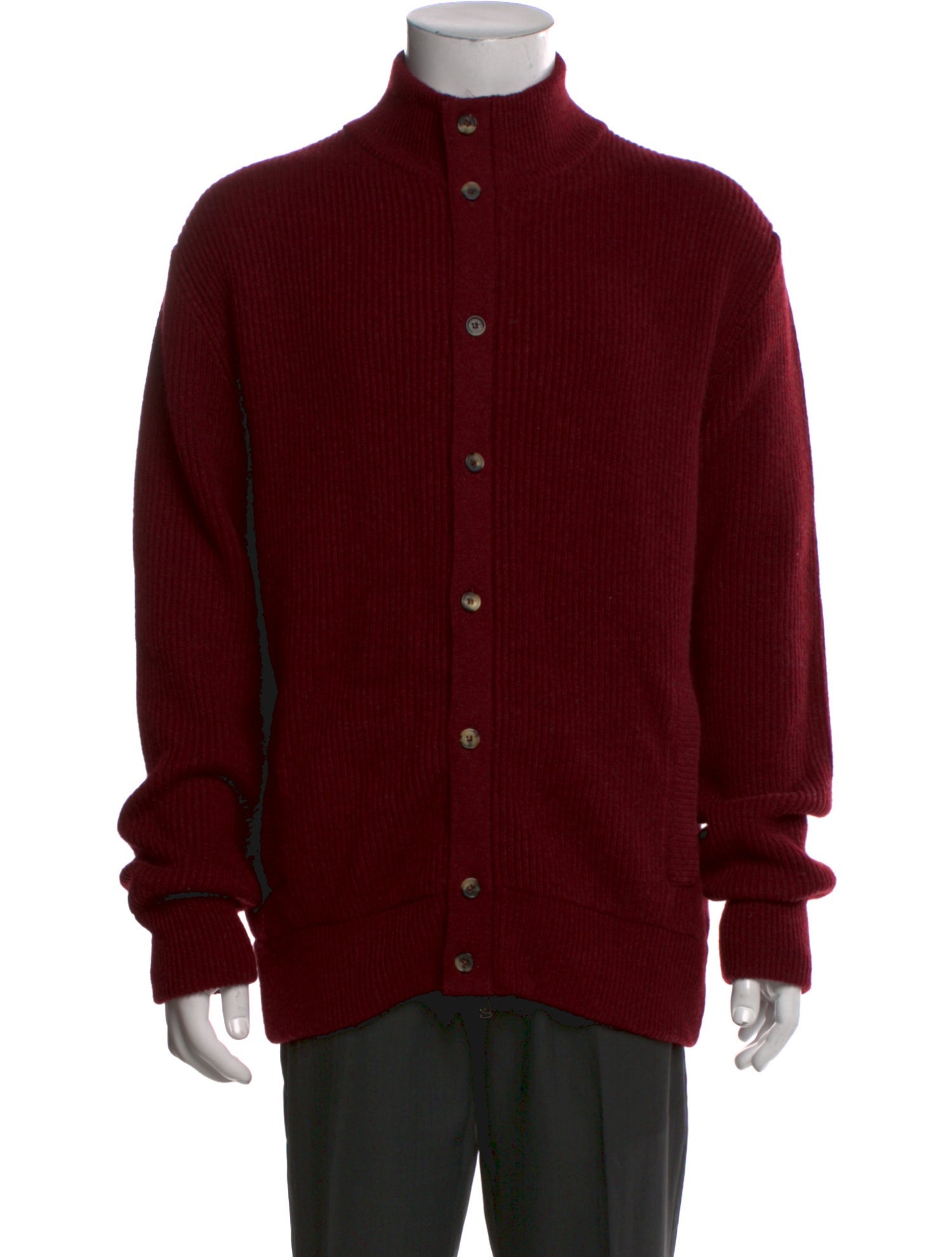 Isaia Cashmere Turtleneck Cardigan