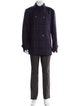 Isaia Wool Plaid Print Coat