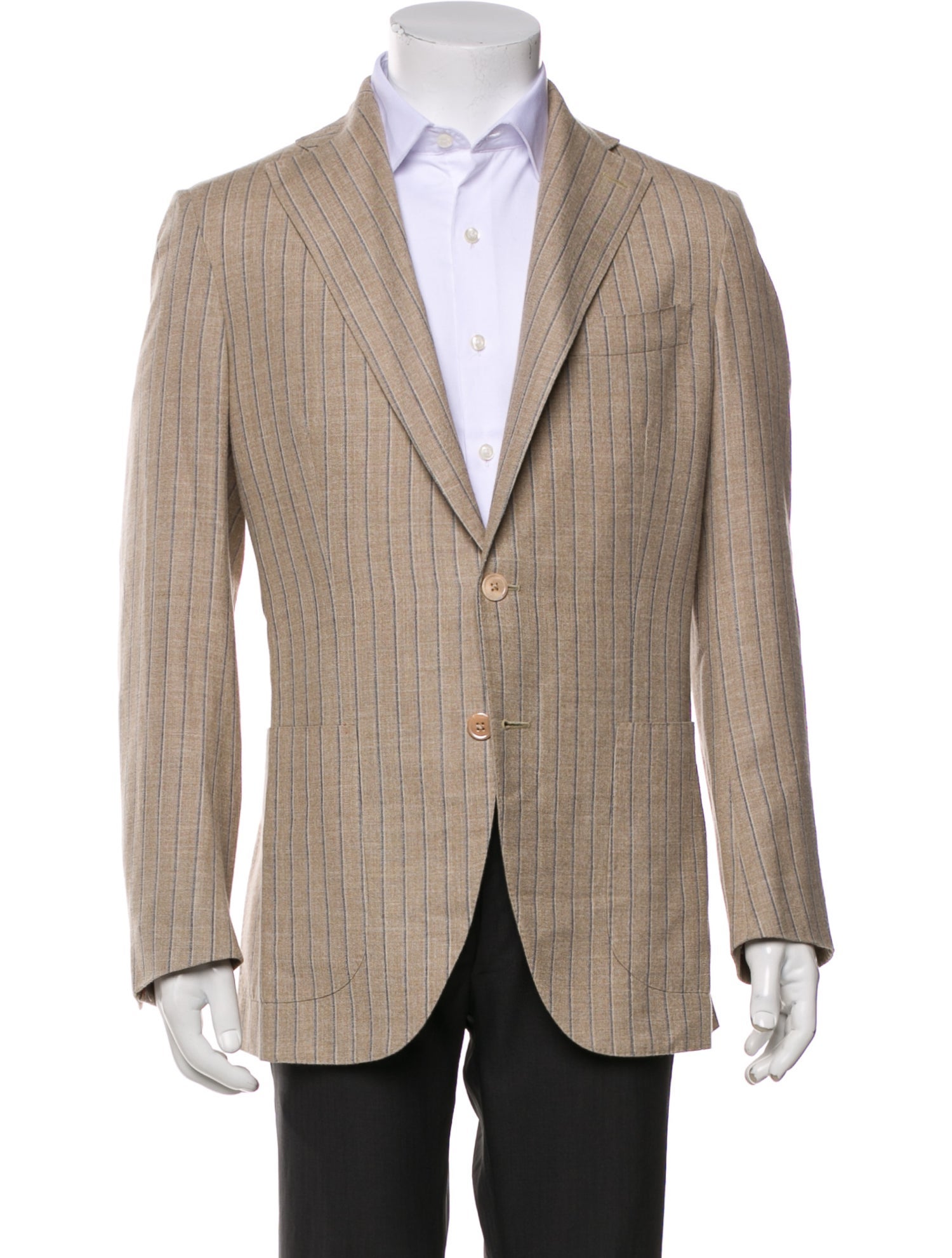 Isaia Wool Striped Blazer