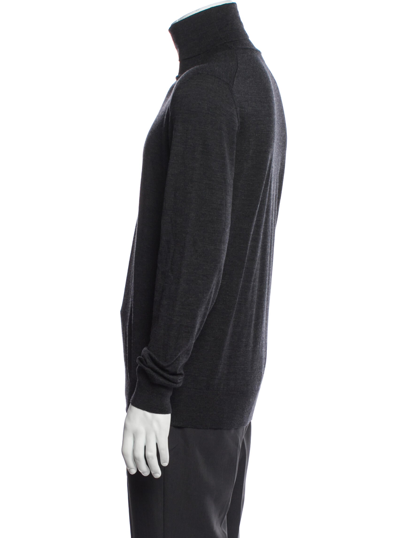 Isaia Wool Turtleneck T-Shirt