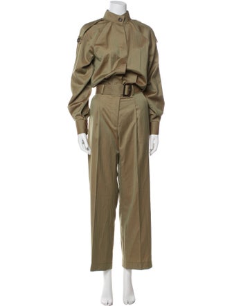 Isaia Wool Mock Neck Jumpsuit