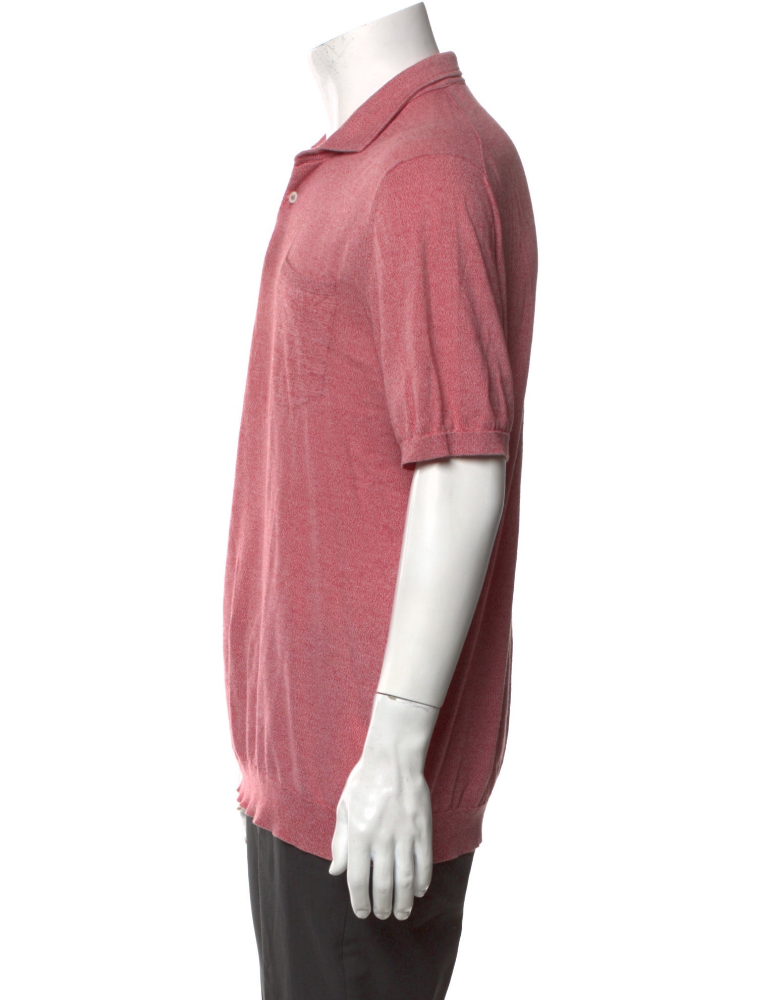 Isaia V-Neck Short Sleeve Polo Shirt