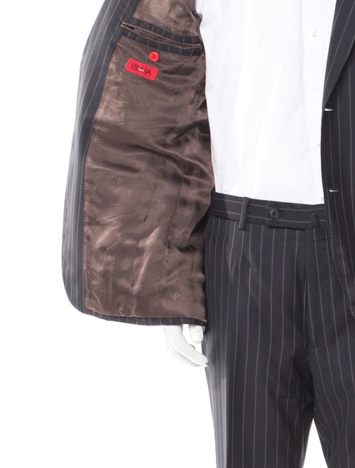 Isaia Wool Striped Two-Piece Suit