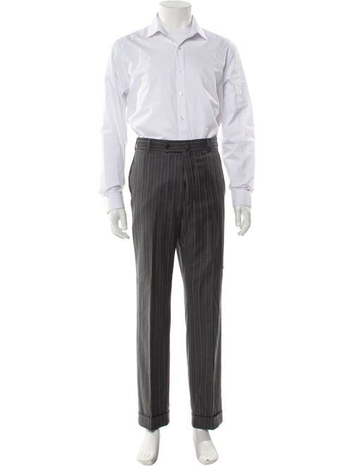 Isaia Wool Striped Two-Piece Suit