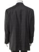 Isaia Wool Plaid Print Blazer