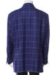 Isaia Cashmere Plaid Print Blazer