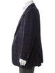 Isaia Cashmere Plaid Print Blazer