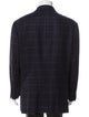 Isaia Cashmere Plaid Print Blazer