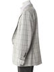 Isaia Wool Plaid Print Blazer