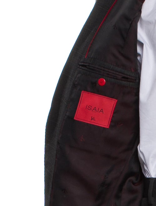 Isaia Plaid Print Two-Piece Blazer