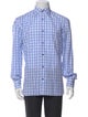 Isaia Plaid Print Long Sleeve Shirt