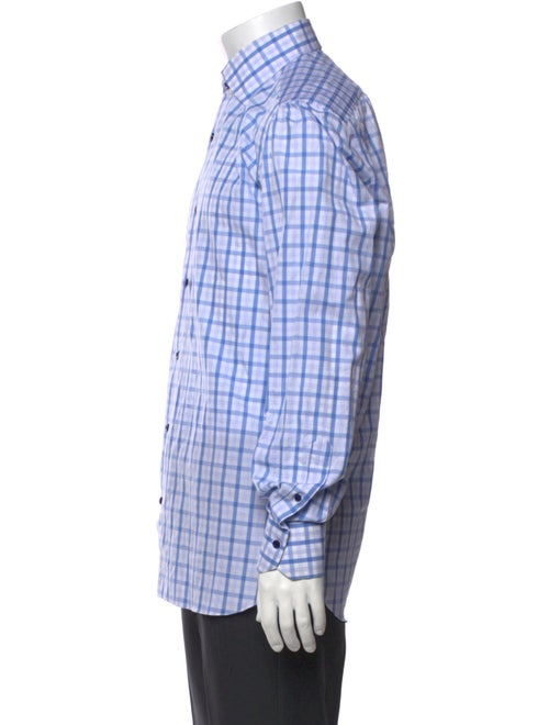 Isaia Plaid Print Long Sleeve Shirt