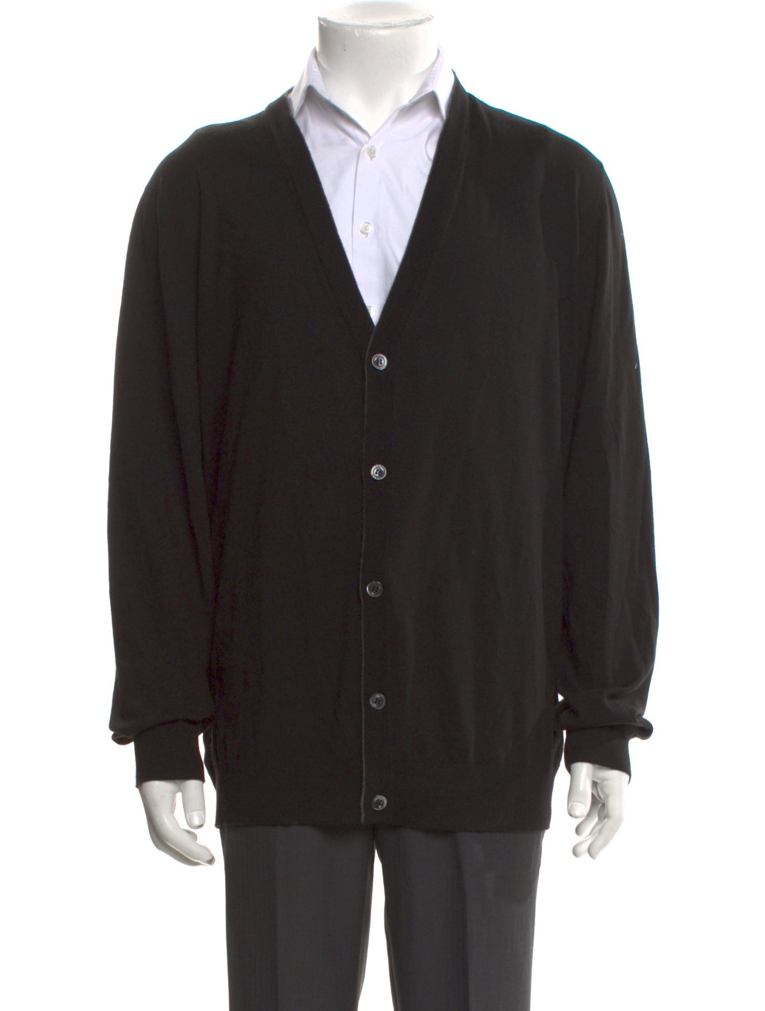 Isaia Merino Wool V-Neck Cardigan