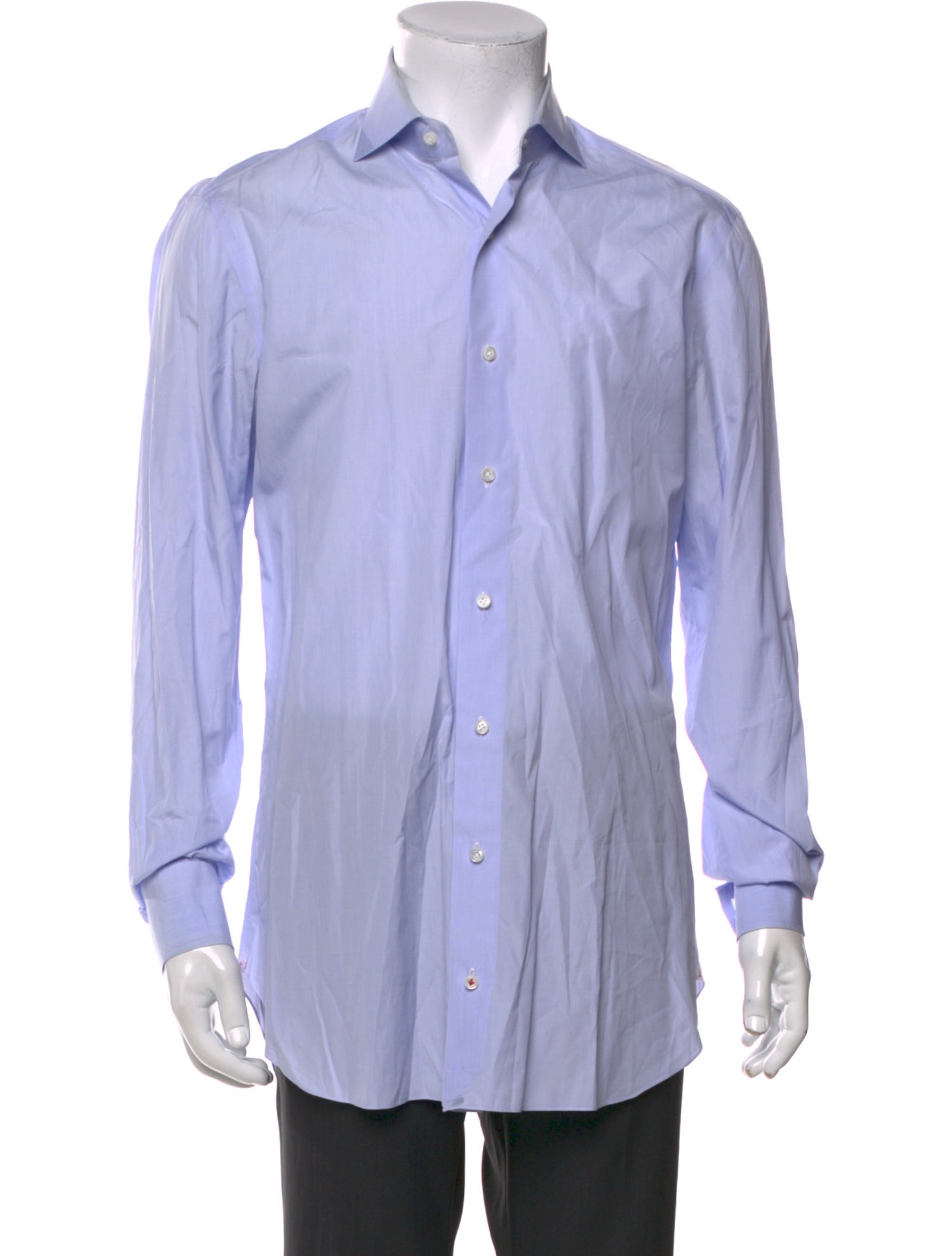 Isaia Striped Long Sleeve Dress Shirt