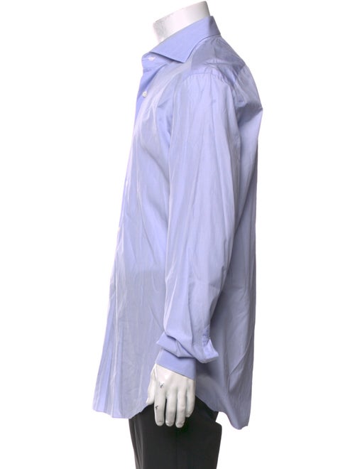 Isaia Striped Long Sleeve Dress Shirt