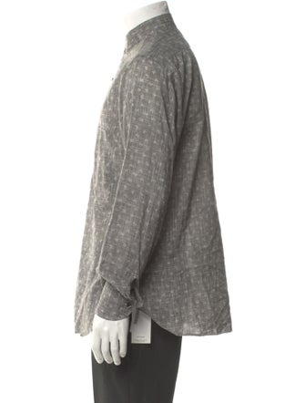 Isaia Printed Long Sleeve Shirt