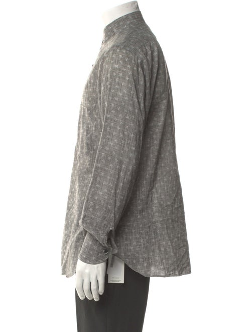 Isaia Printed Long Sleeve Shirt
