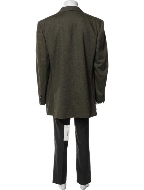 Isaia Cashmere Tweed Pattern Overcoat