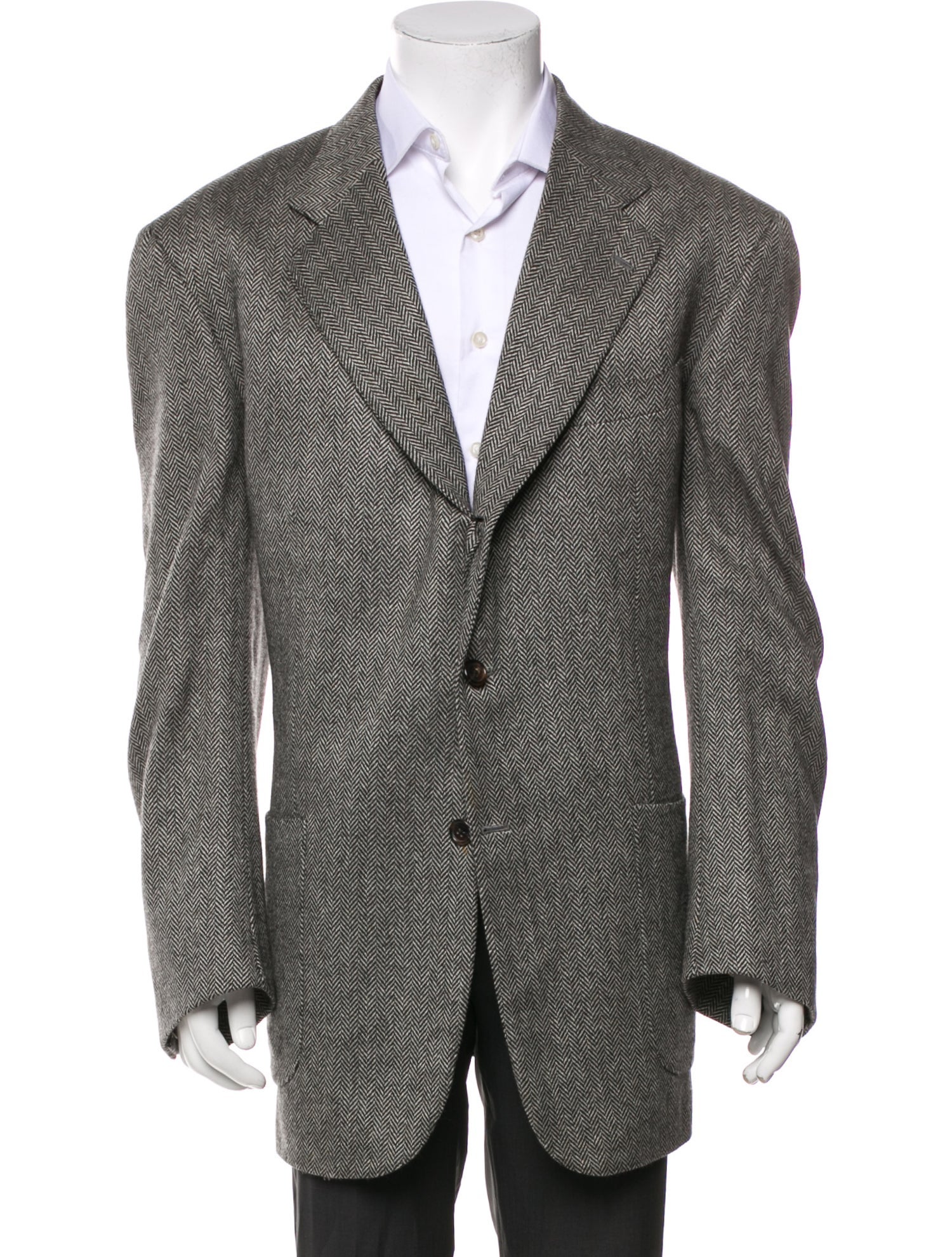 Isaia Cashmere Striped Jacket