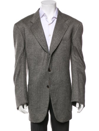 Isaia Cashmere Striped Jacket