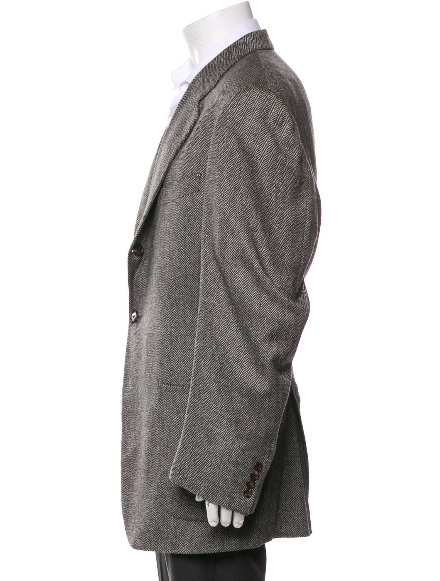 Isaia Cashmere Striped Jacket