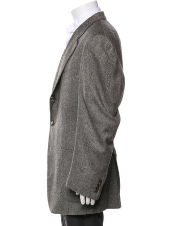 Isaia Cashmere Striped Jacket