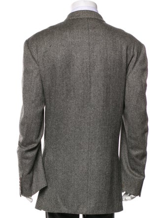 Isaia Cashmere Striped Jacket