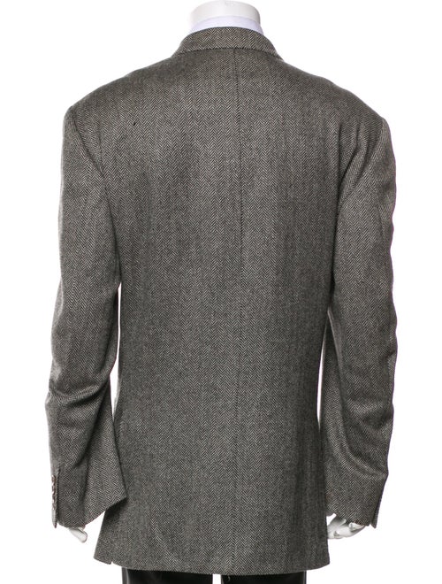 Isaia Cashmere Striped Jacket