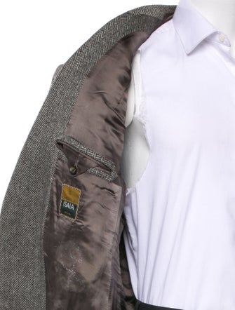 Isaia Cashmere Striped Jacket