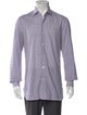 Isaia Plaid Print Long Sleeve Dress Shirt