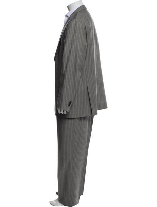 Isaia Wool Striped Two-Piece Suit