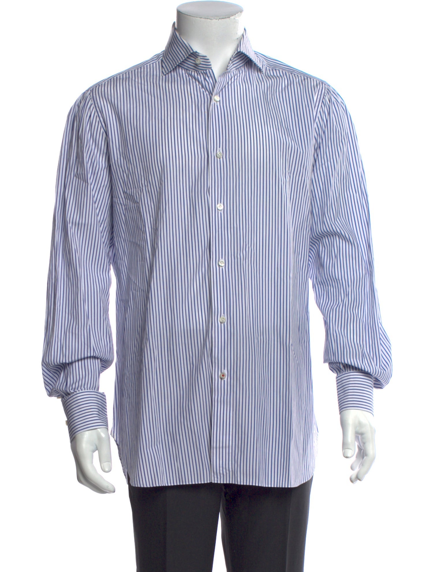 Isaia Striped Long Sleeve Shirt