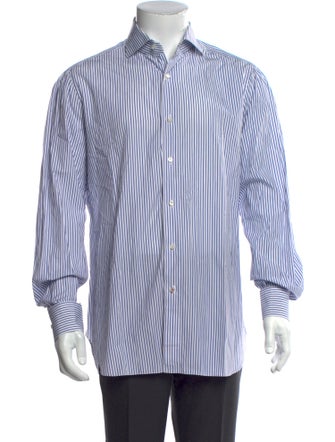 Isaia Striped Long Sleeve Shirt