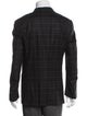Isaia Wool Plaid Print Blazer