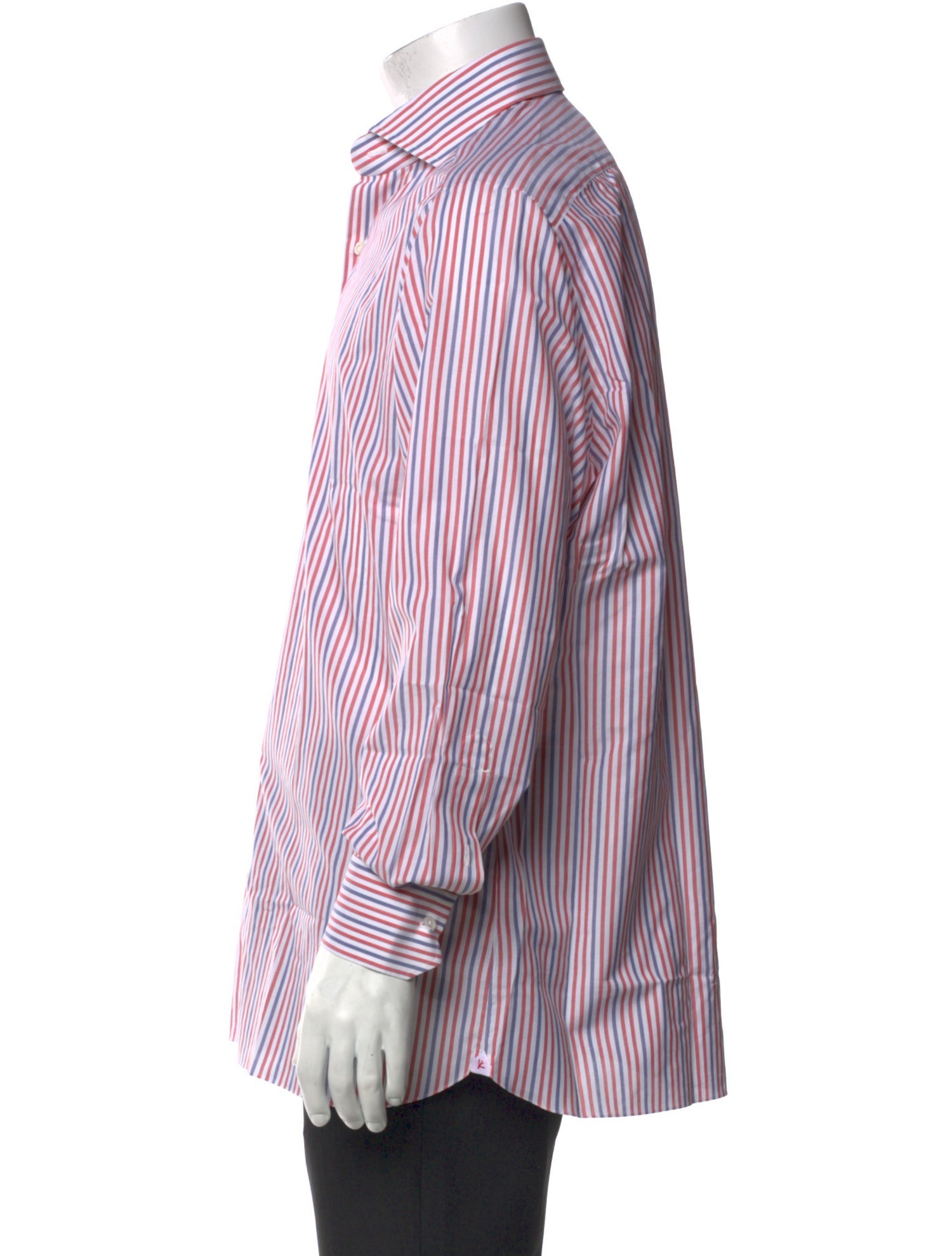 Isaia Striped Long Sleeve Dress Shirt w/ Tags
